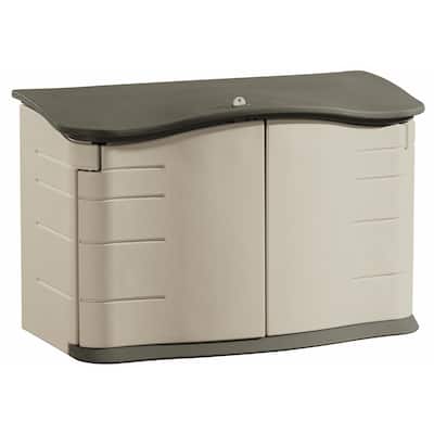 Rubbermaid FG374801OLVSS 3.92' W X 1.75' D X 2.42' H Small Horizontal Shed