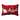 Pillow Perfect Santa Sleigh & Reindeers Red Rectangular Throw Pillow