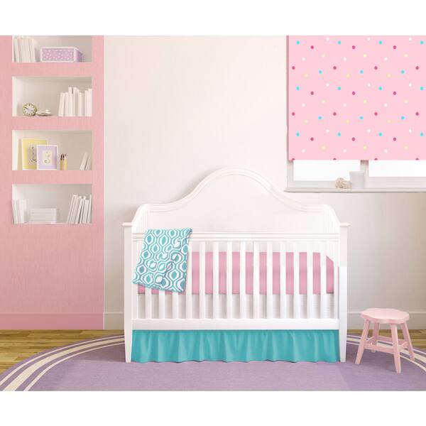 Shop American Baby Company Chevron Pink Teal 4 Piece Baby Crib