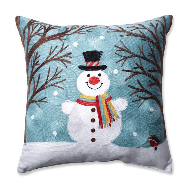 Pillow Perfect Winter Wonderland Frost 16.5inch Throw Pillow Free Shipping On Orders Over 45
