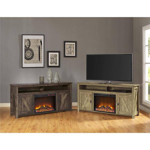 Shop Ameriwood Home Farmington Heritage 60 Inch Media Fireplace
