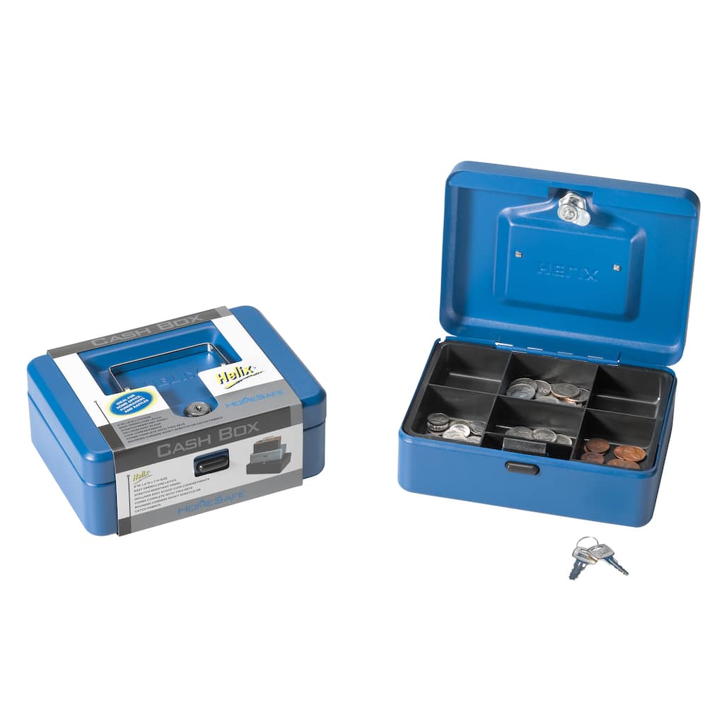 Helix 81010 8" Blue Cash Box