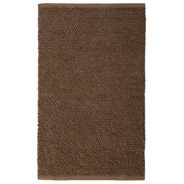 Nubby Rugs Plush Nubby Coffee Bath Rug (30 x 50-inch) - 2'6