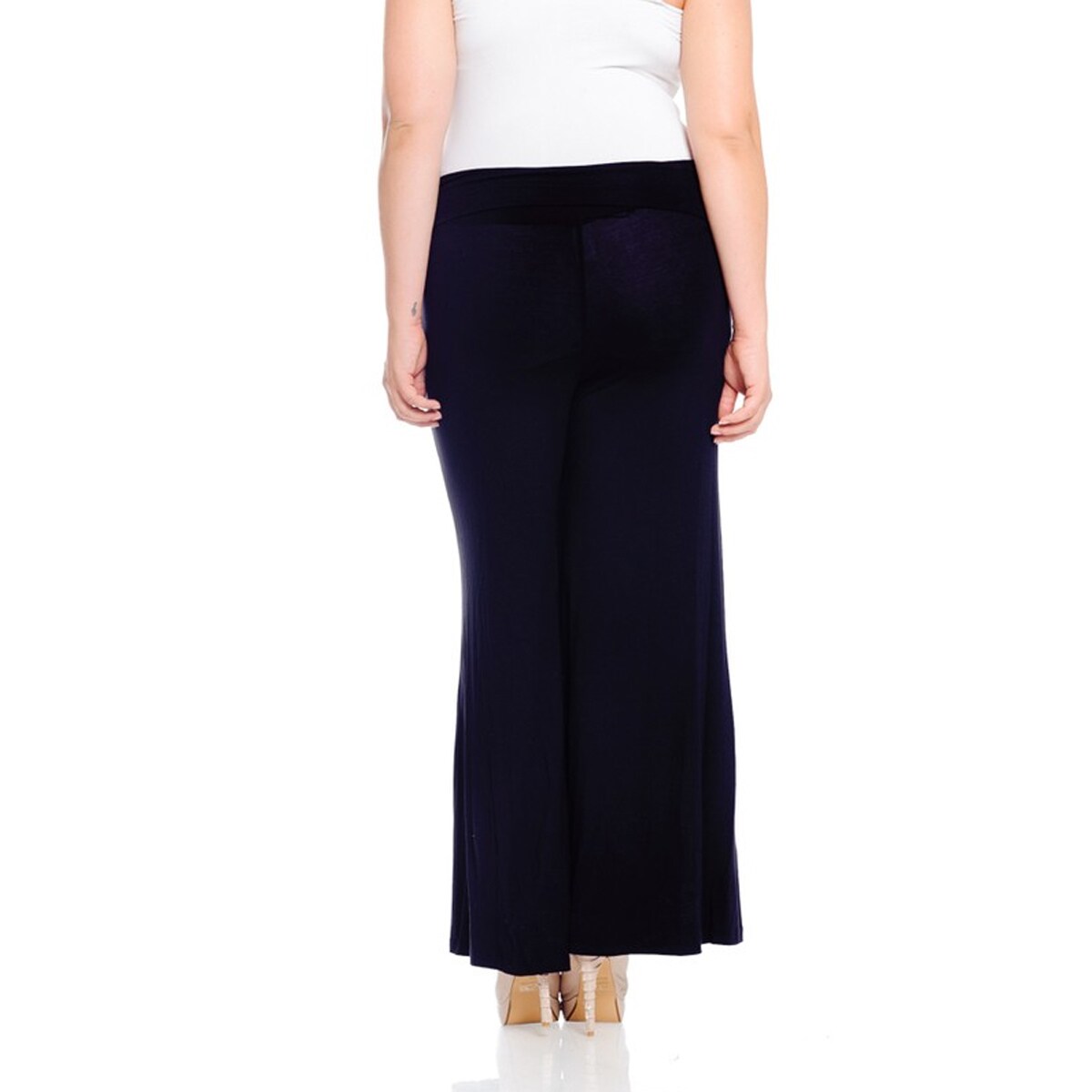 plus size navy trousers