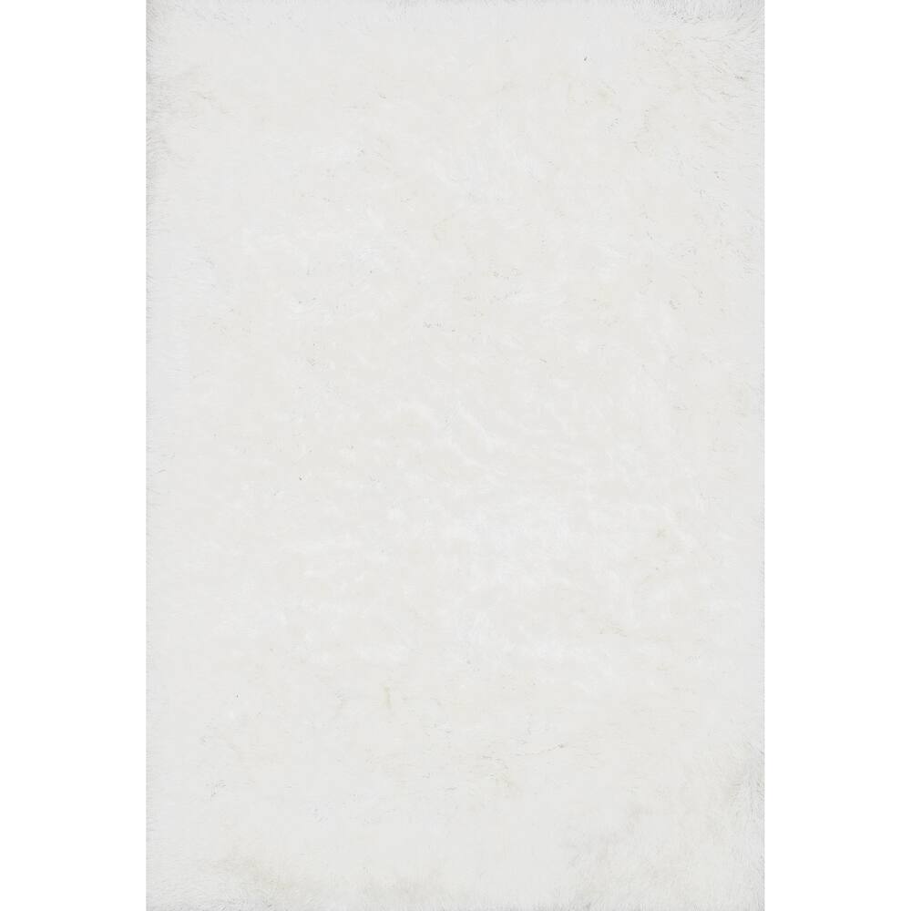 Alexander Home Leo Solid Plush Shag Area Rug