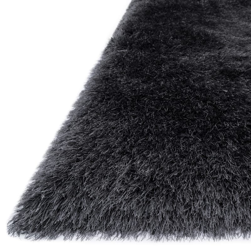 Alexander Home Leo Solid Plush Shag Area Rug