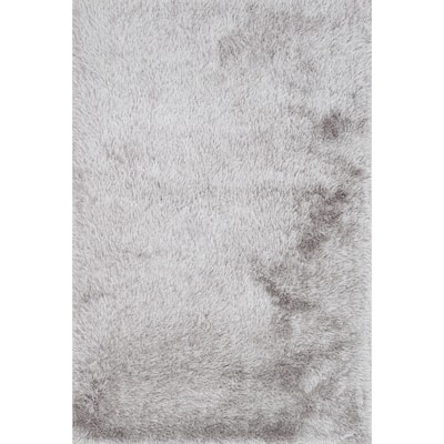 Alexander Home Leo Solid Plush Shag Area Rug