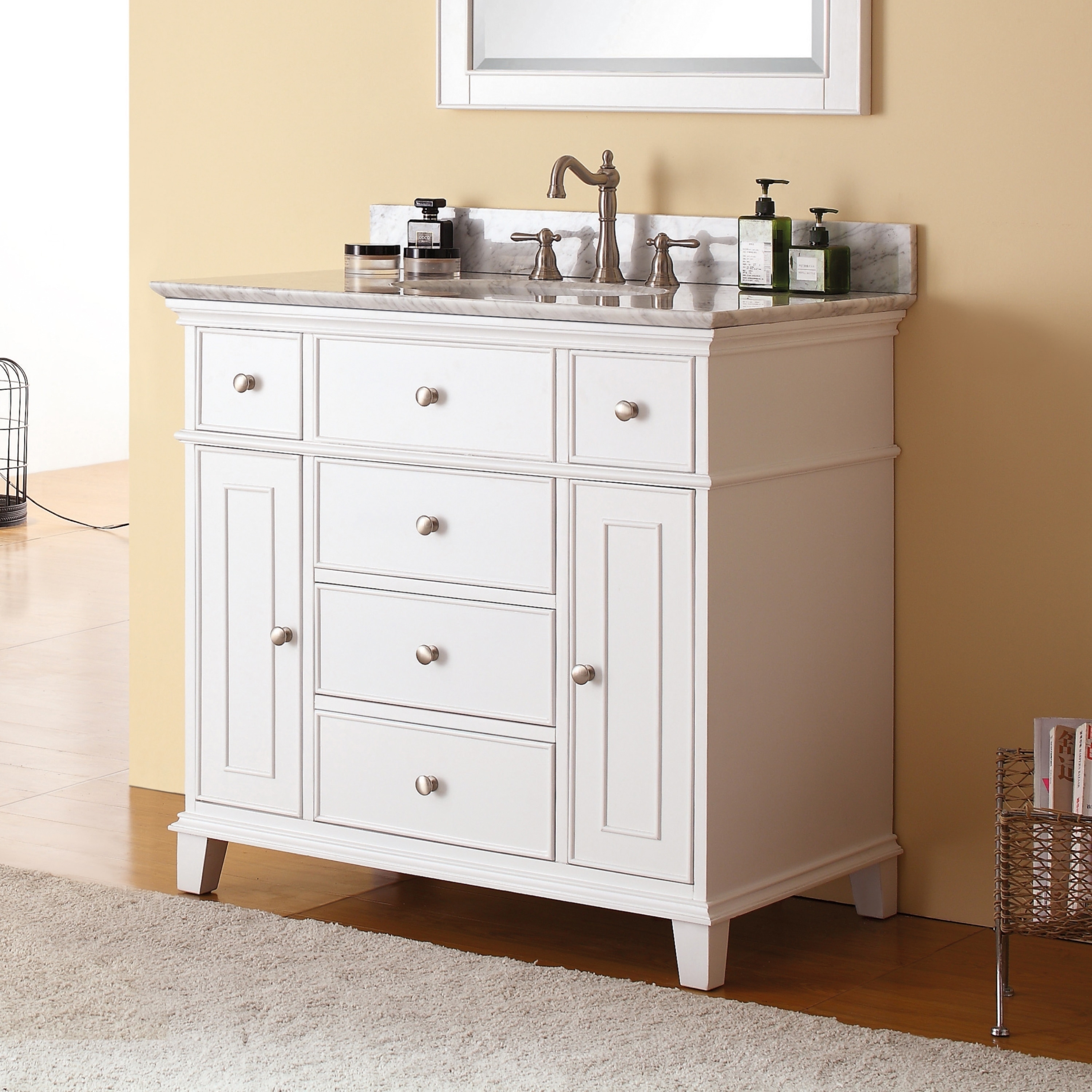 Shop Avanity Windsor 36 Inch Vanity Only In White Overstock 12512982