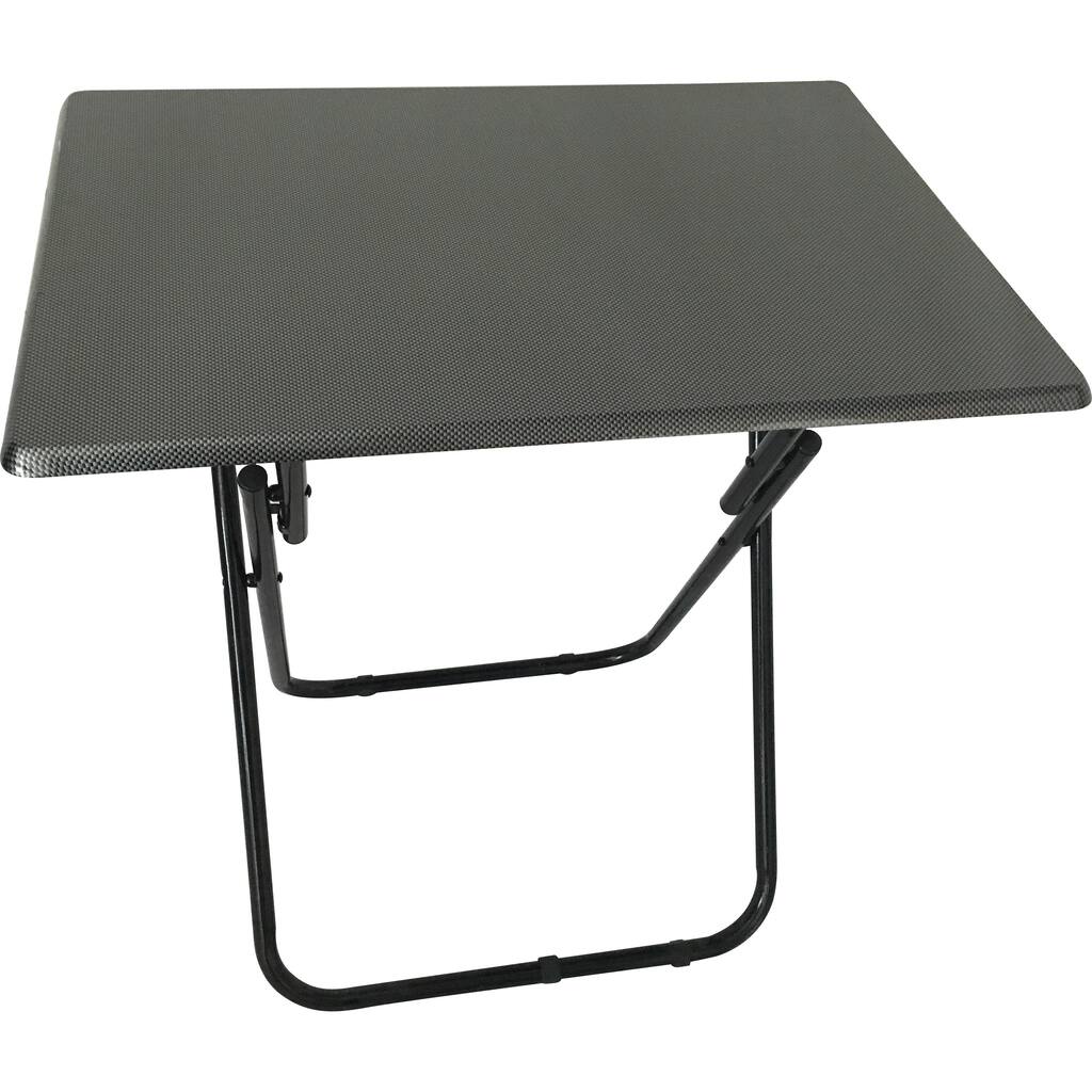 Metallic Black MDF/Metal Oversized TV Tray Folding Table