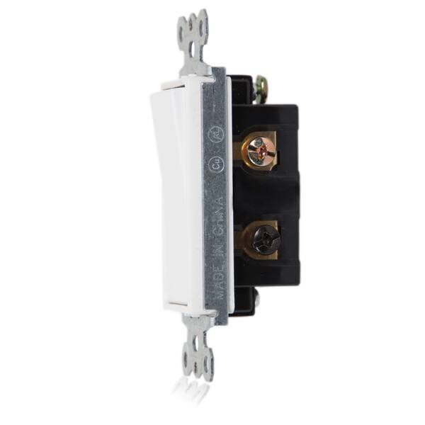 Shop Maxxima White Plastic 3 Way Decorative Wall Switches Pack Of