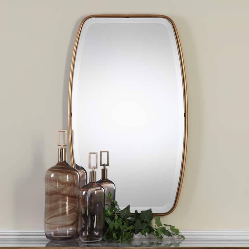Canillo Antiqued Gold Mirror - Antique Silver - 21x36.125x0.75