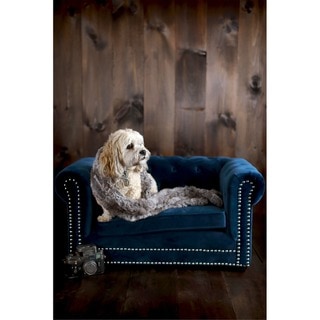 Husky-Navy-Blue-Velvet-Tufted-
