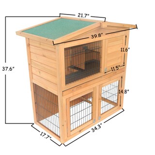 pawhut rabbit cage