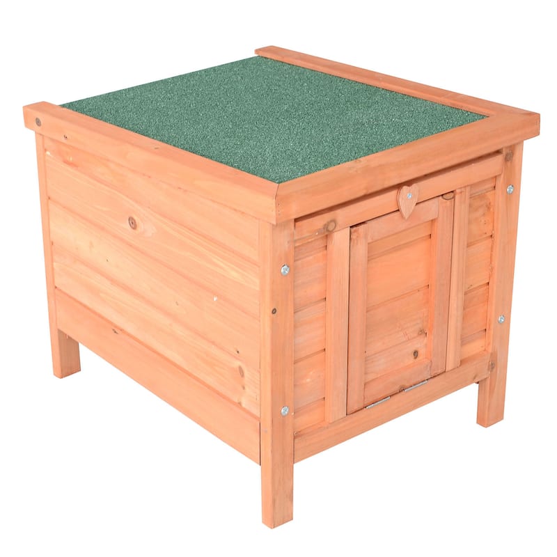 Pawhut Small Wooden Bunny Rabbit/ Guinea Pig House