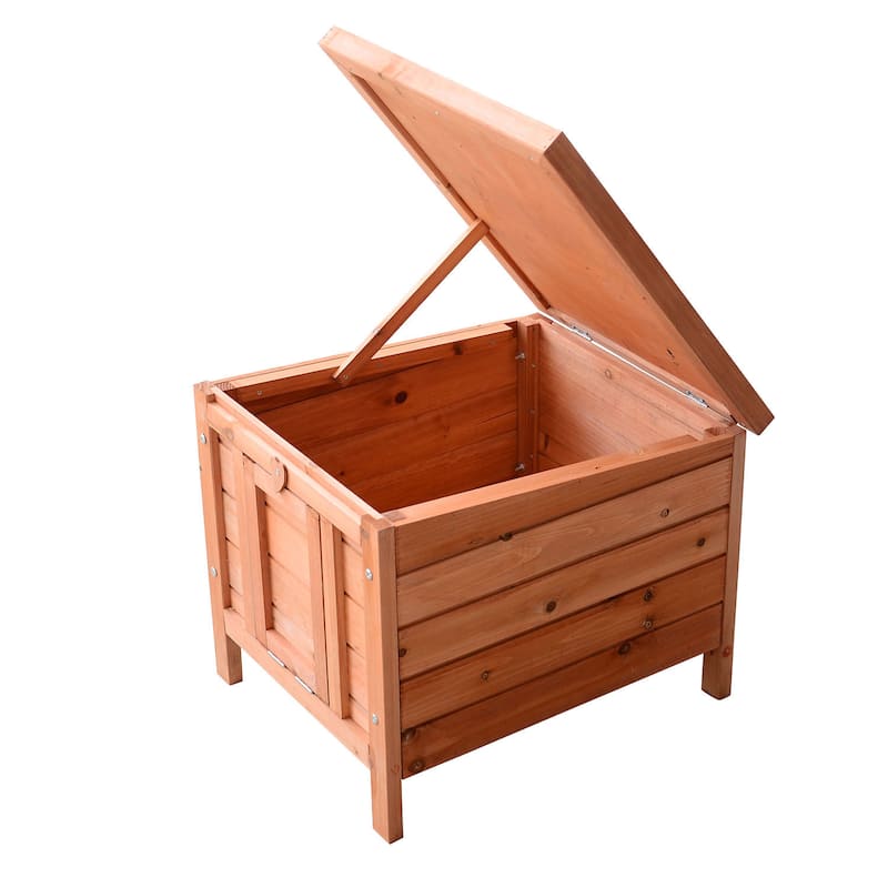 Pawhut Small Wooden Bunny Rabbit/ Guinea Pig House