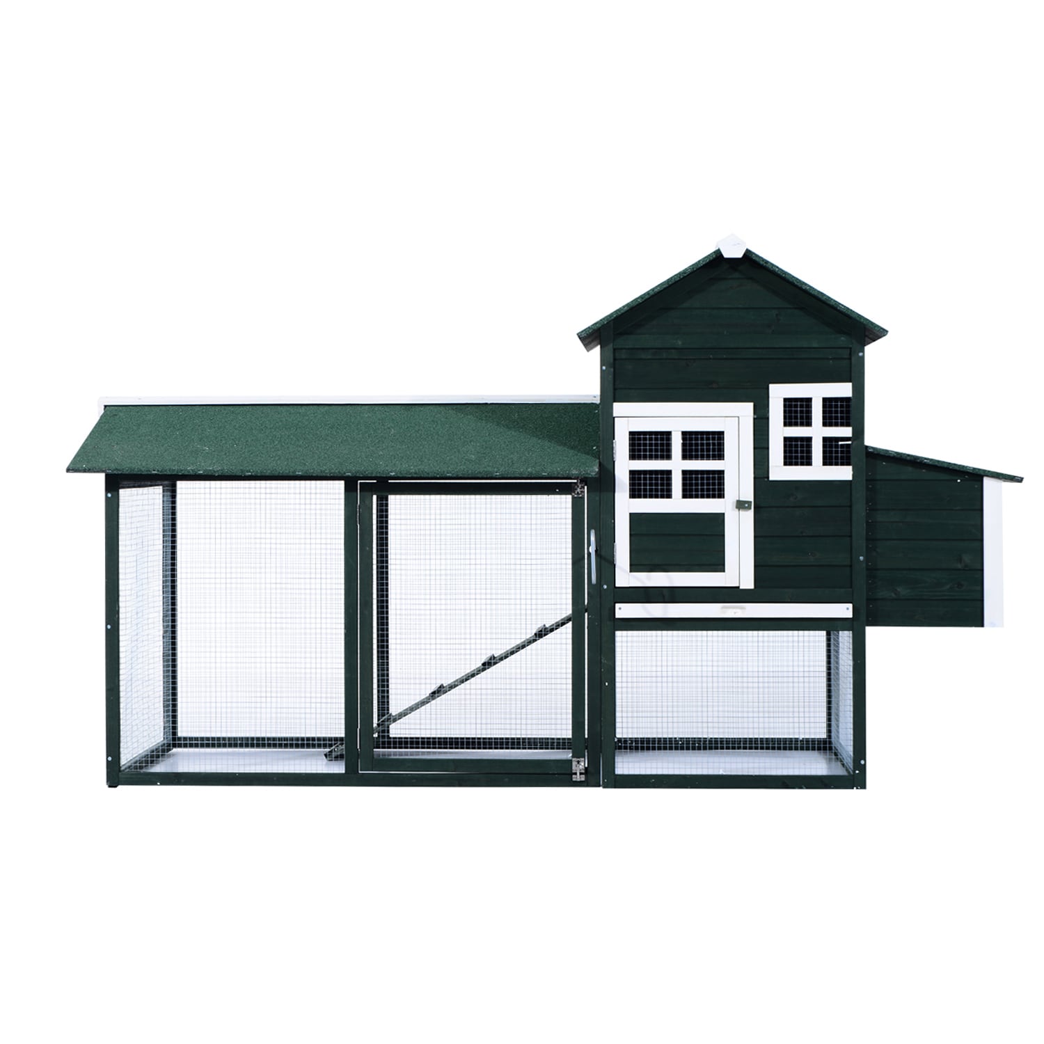 Pawhut Green Wooden Backyard Chicken Coop - Bed Bath & Beyond - 12514610