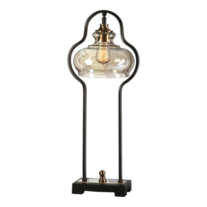 Cotulla Aged Black Desk Lamp (1 Light)