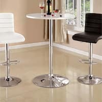 Furniture of America Rall Contemporary Metal High Gloss Bar Table