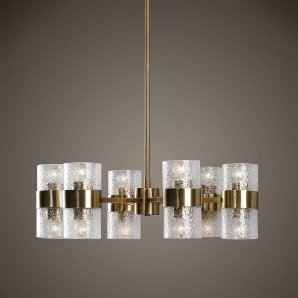 slide 2 of 2, Marinot 12 Light Chandelier
