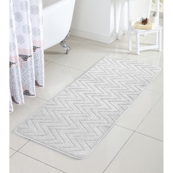 Vcny Chevron Bath Rug 24 X 60 Inches On Vcny Chevron Bath Rug 24 X 60 Inches