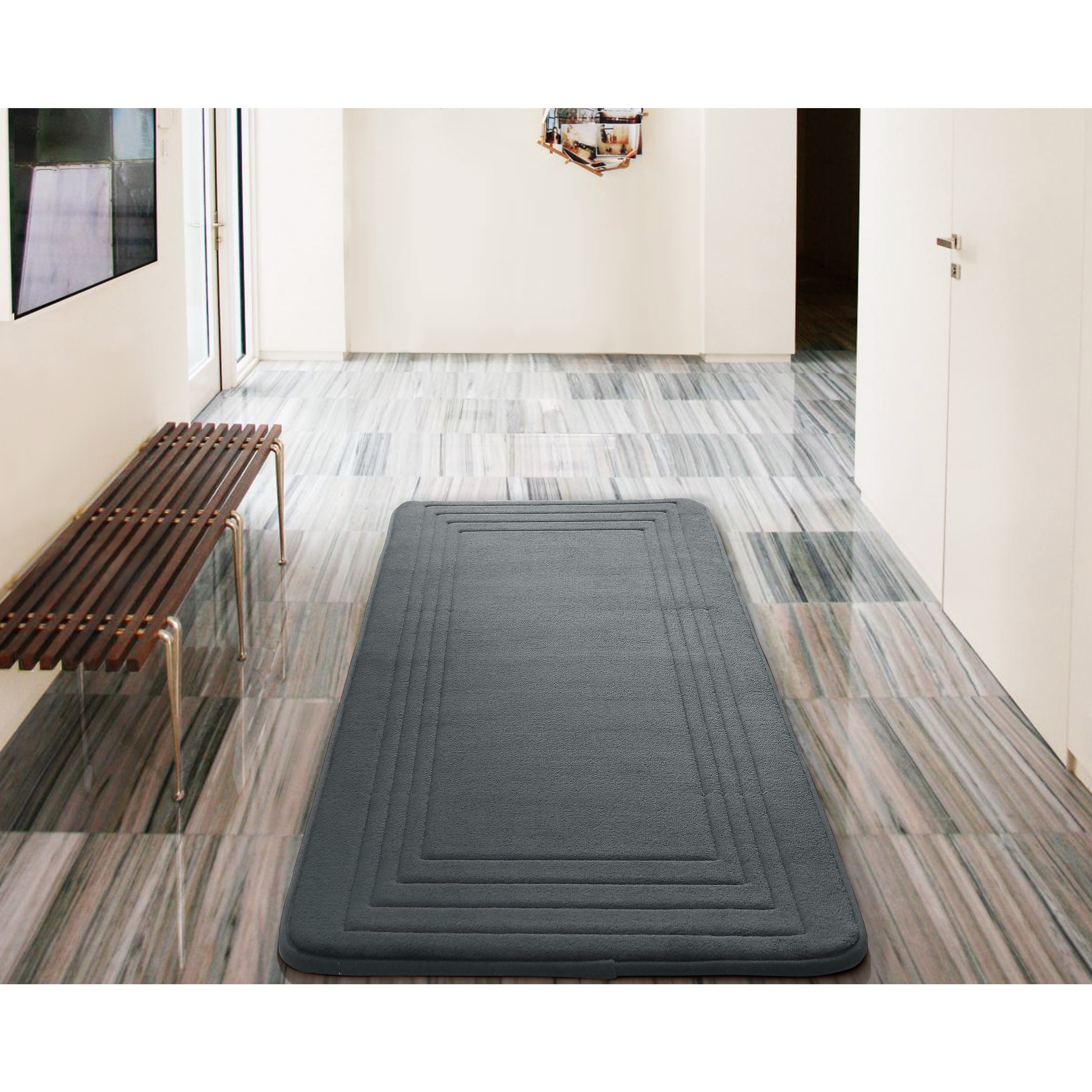 Vcny Hotel Bath Rug 24 X 60 Inches 24x60 Charcoal Ebay Vcny Hotel Bath Rug 24 X 60 Inches 24x60 Charcoal