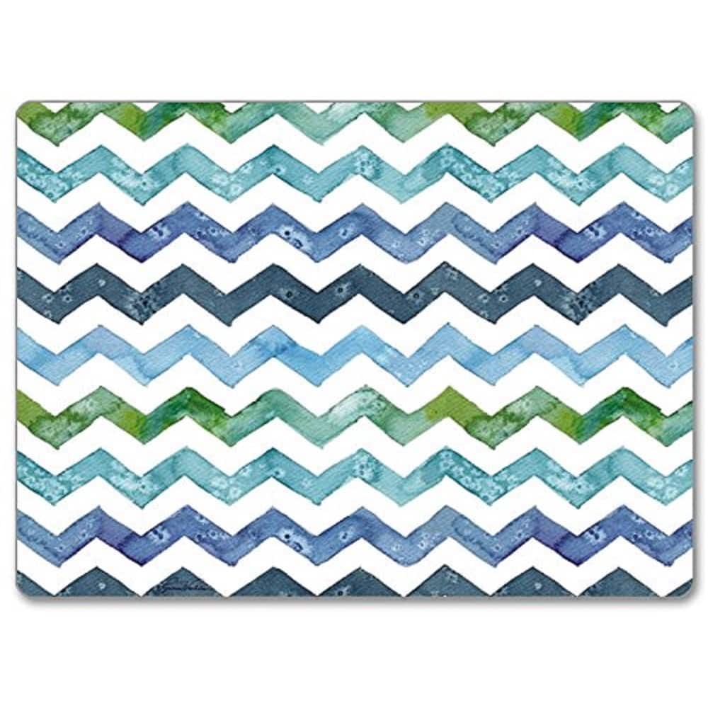 CounterArt Chevron Hardboard Placemat, Set of 2