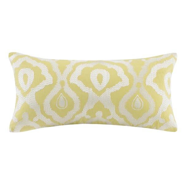 Echo Design™ Indira Red Yellow Cotton Oblong Pillow Overstock 12514944