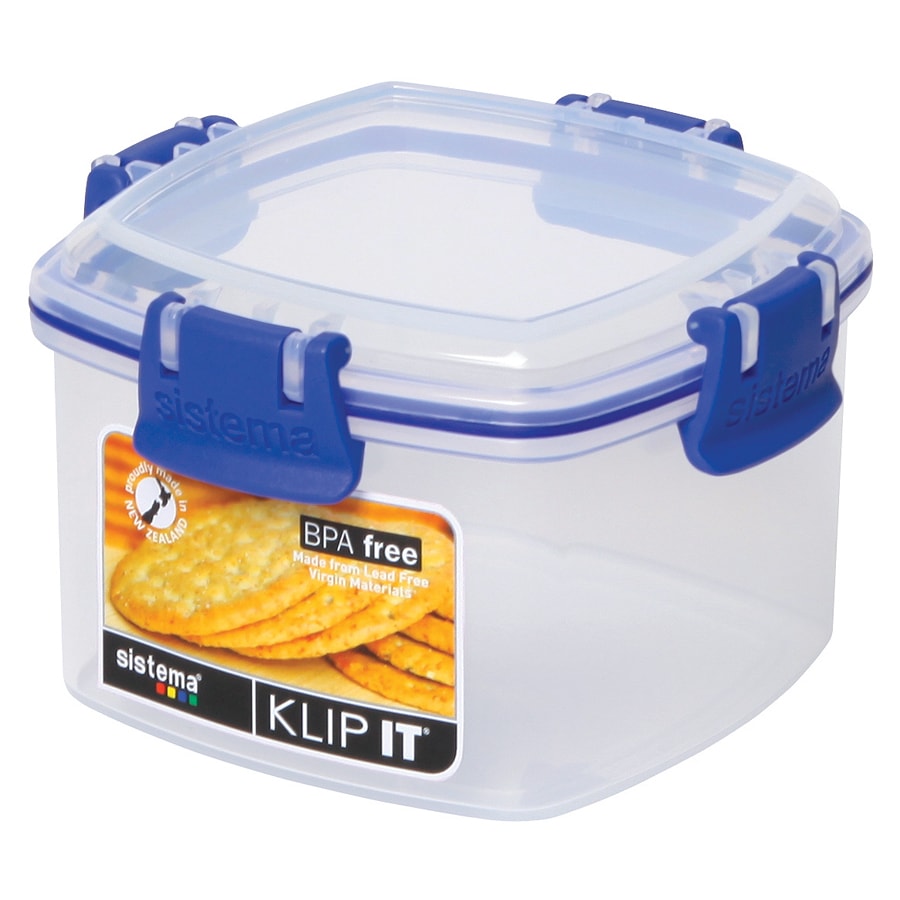 Sistema Klip It Plus 6 Pack Essentials Set Plastic Food Storage Container