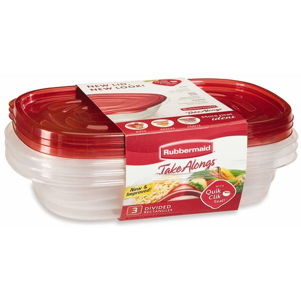 Rubbermaid 7F55RETCHIL 3 Piece Take Alongs Rectangular Containers Bed