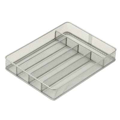 Honey-Can-Do Silver 5-Compartment Mesh Drawer Organizer