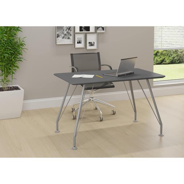 Shop Modern Office Desk Graphite Free Shipping Today