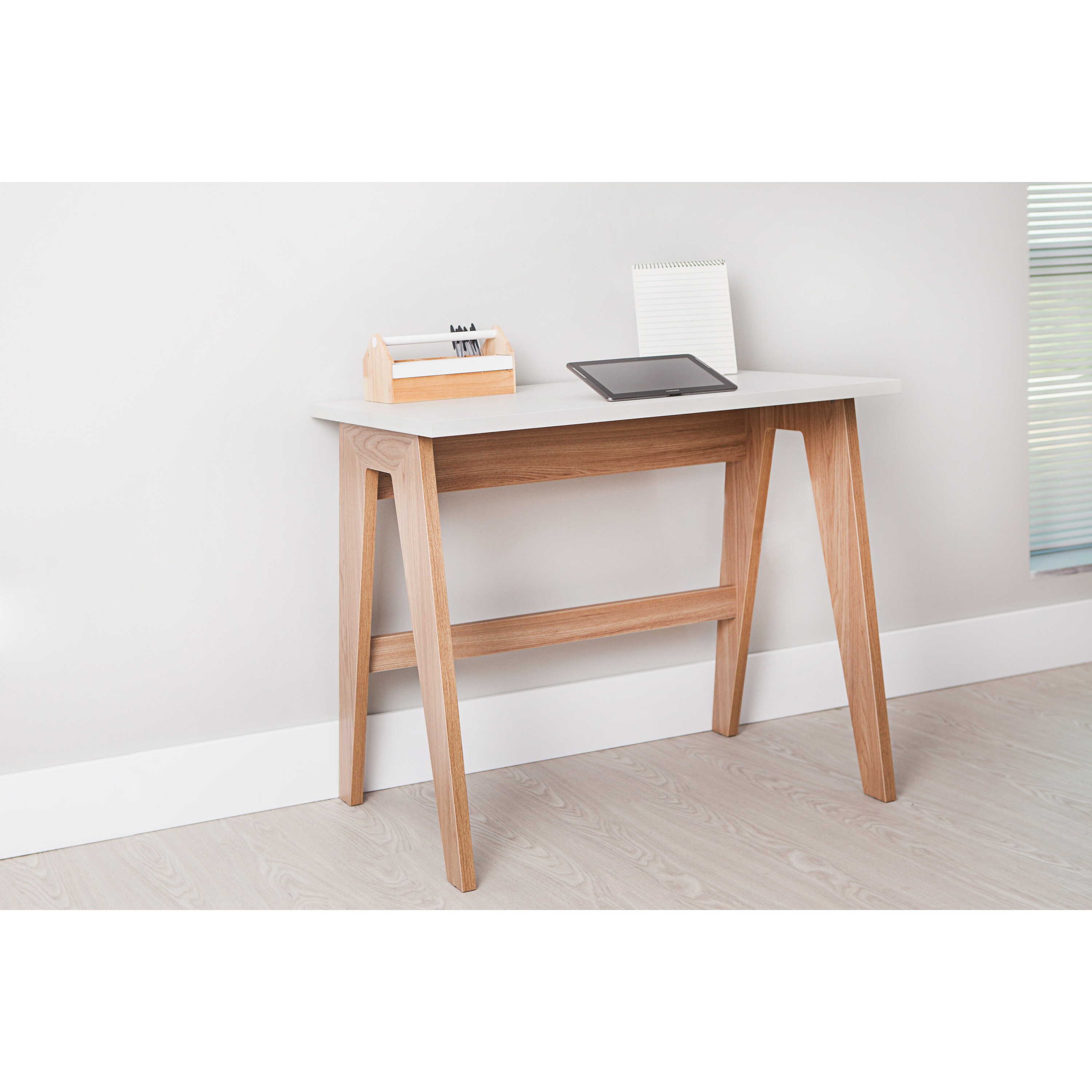 Shop Contemporary Office Desk White Top Free Shipping Today