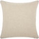 preview thumbnail 2 of 2, Mina Victory Home For The Holiday Metallic Pointsettia 16" x 16" Silver Indoor Throw Pillow