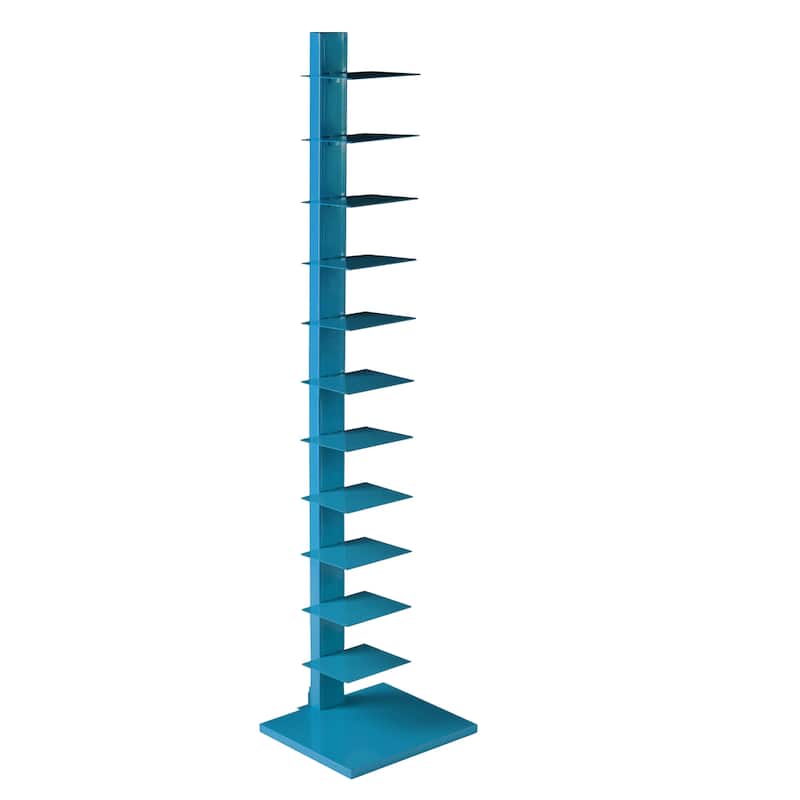 SEI Furniture Denargo Blue Spine Tower Shelf