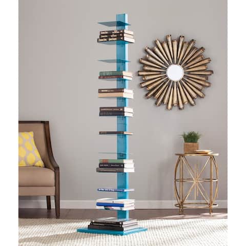SEI Furniture Denargo Blue Spine Tower Shelf