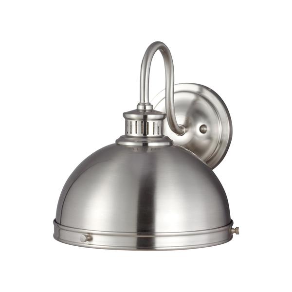 Sea Gull Pratt Street Sconces 1 Light Brushed Nickel Free Sea Gull Pratt Street Sconces 1 Light Brushed Nickel