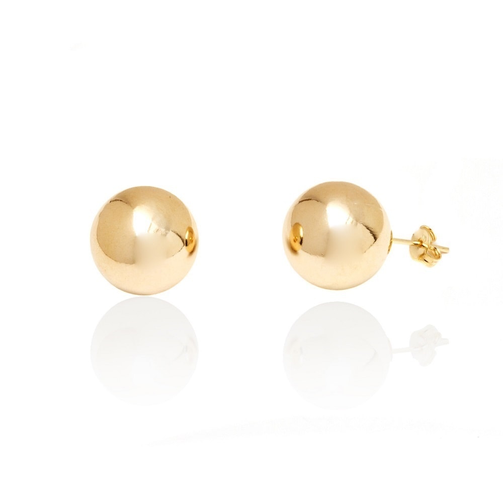plain gold stud earrings