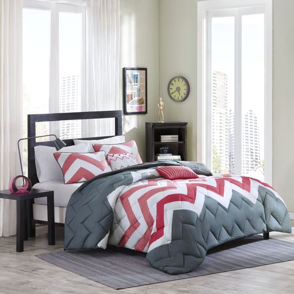 Intelligent Design Finley Coral 5piece Comforter Set Free Shipping