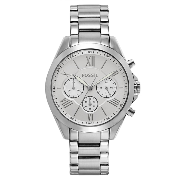Shop Fossil Women's Silver-Tone Stainless Steel Watch - Free Shipping ...