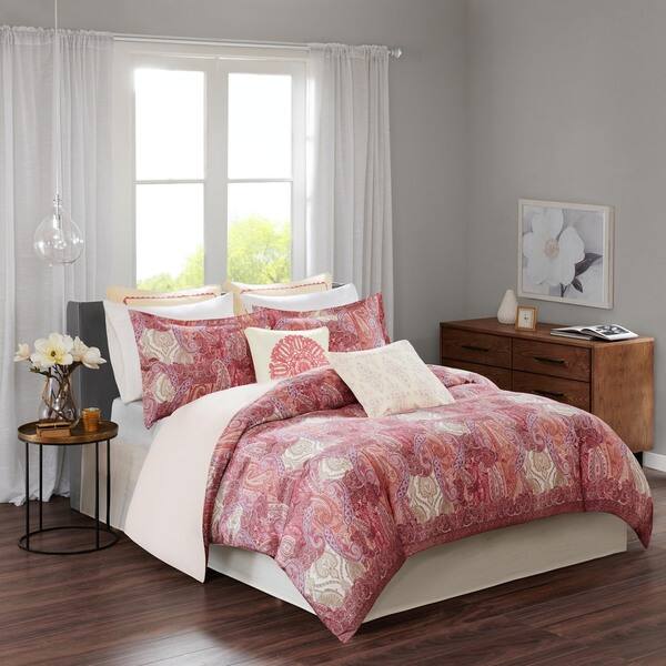 Echo Design™ Florentina Pink Cotton Comforter Set - Overstock - 12521038