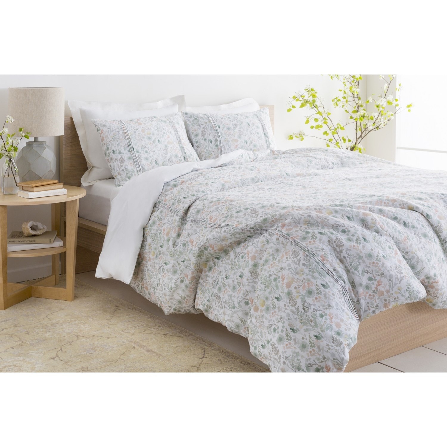 Bloomingdales Oake Twin Matelasse Grey Comforter Cover and Sham 100% Cotton outlet