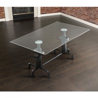 Furniture of America Kack Industrial Black 64-inch Dining Table - Bed ...