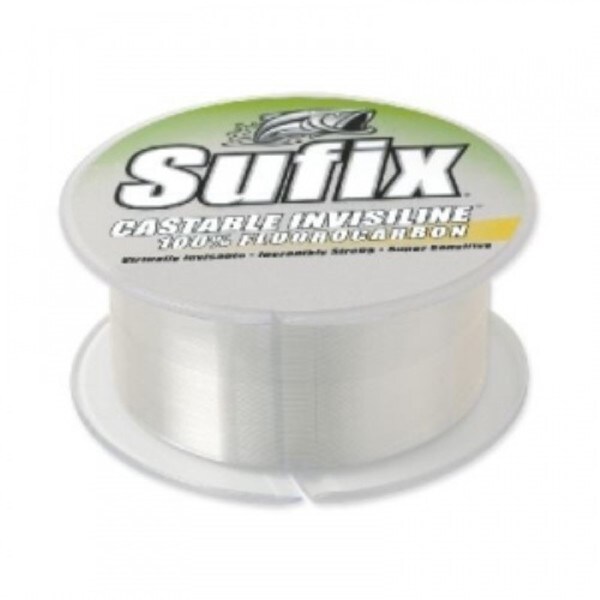 Rapala Sufix InvisiLine Clear Fluorocarbon 100 Yards Casting Fishing Line