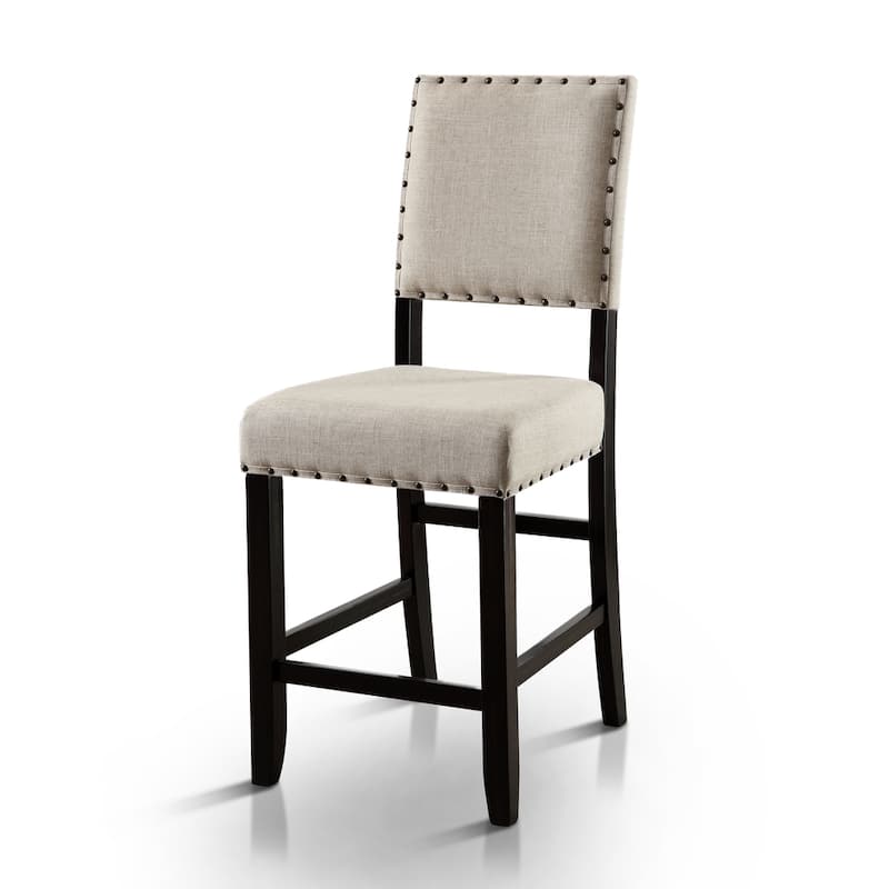 Tays Rustic Fabric Counter Height Chairs (Set of 2) by Furniture of America