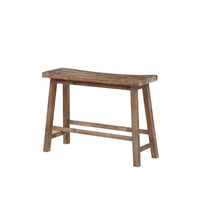 Sonoma Wood Saddle Dining Bench