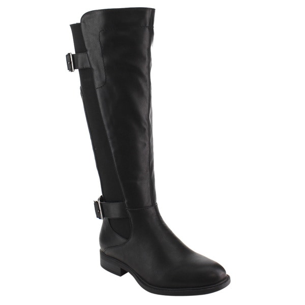 women's boots with elastic calf