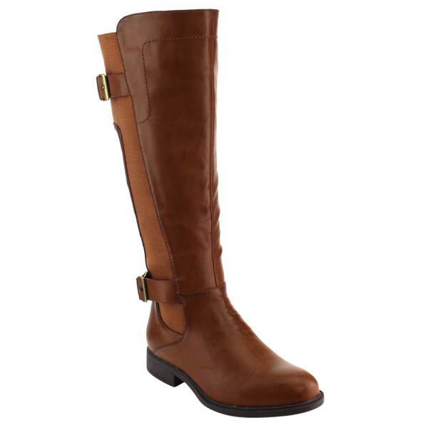 women's boots with elastic calf