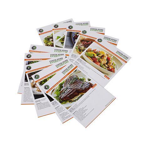 Curtis Stone DuraPan Nonstick Double-Burner Grill Pan with 10 Recipe Cards