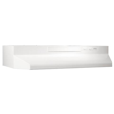 Broan F403011 30" White Convertible Range Hood