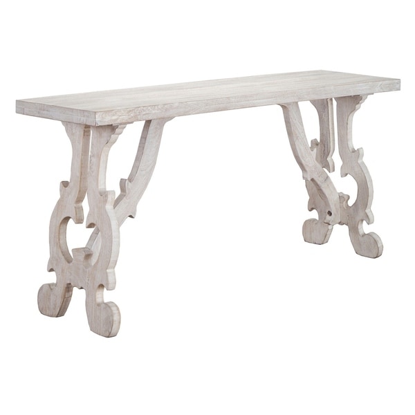 Elliott Rustic Hand Crafted Wood Console Table By Kosas Home Elliott Rustic Hand Crafted Wood Console Table By Kosas Home